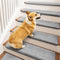 Solid Colour Plush Stair Protectors Non-Slip Tape Free Carpet Stair Treads
