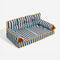 Stripe Waterproof Foldable Large Dog Sofa Bed - Sunny Siesta