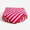 Lit pour chien à motif rayé tendance, sac de haricots apaisant polygonal