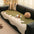 Stylish Irregular Contrast Chenille Scratch-Resistant Non-Slip Sofa Cover