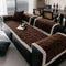 Thickened Short Plush Leaf Pattern Scratch Resistant Non-Slip Sofa Cover