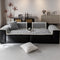 Thickened Short Plush Leaf Pattern Scratch Resistant Non-Slip Sofa Cover