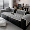 Thickened Short Plush Leaf Pattern Scratch Resistant Non-Slip Sofa Cover
