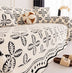 Thickened Jacquard Velvet Leaf Pattern Sofa Decoration Multi-Purpose Blanket Sofa Cover