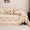 Thickened Jacquard Velvet Leaf Pattern Sofa Decoration Multi-Purpose Blanket Sofa Cover