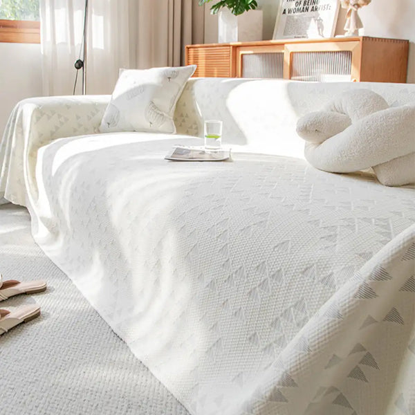 Triangle Star Cooling Ice Silk Breathable Comfort Sofa Blanket Sofa Cover