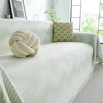 Modern Geometric Cooling Ice Silk Breathable Sofa Blanket Sofa Cover