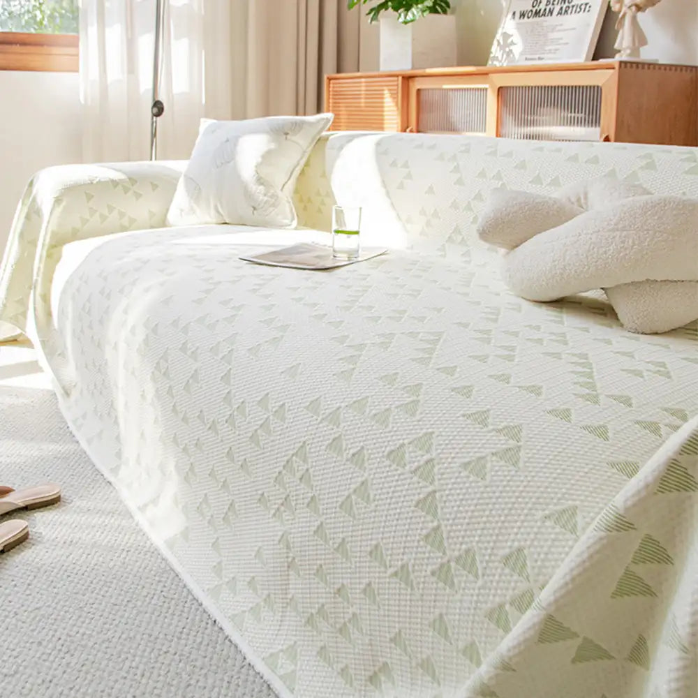 Triangle Star Cooling Ice Silk Breathable Comfort Sofa Blanket Sofa Cover