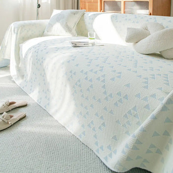 Triangle Star Cooling Ice Silk Breathable Comfort Sofa Blanket Sofa Cover