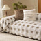 Ultra-Soft Plush Full-Cover Checkerboard Sofa Cover