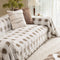 Ultra-Soft Plush Full-Cover Checkerboard Sofa Cover