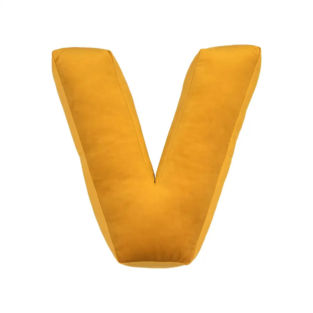 Velvet Letter Hugging Sofa Pillow