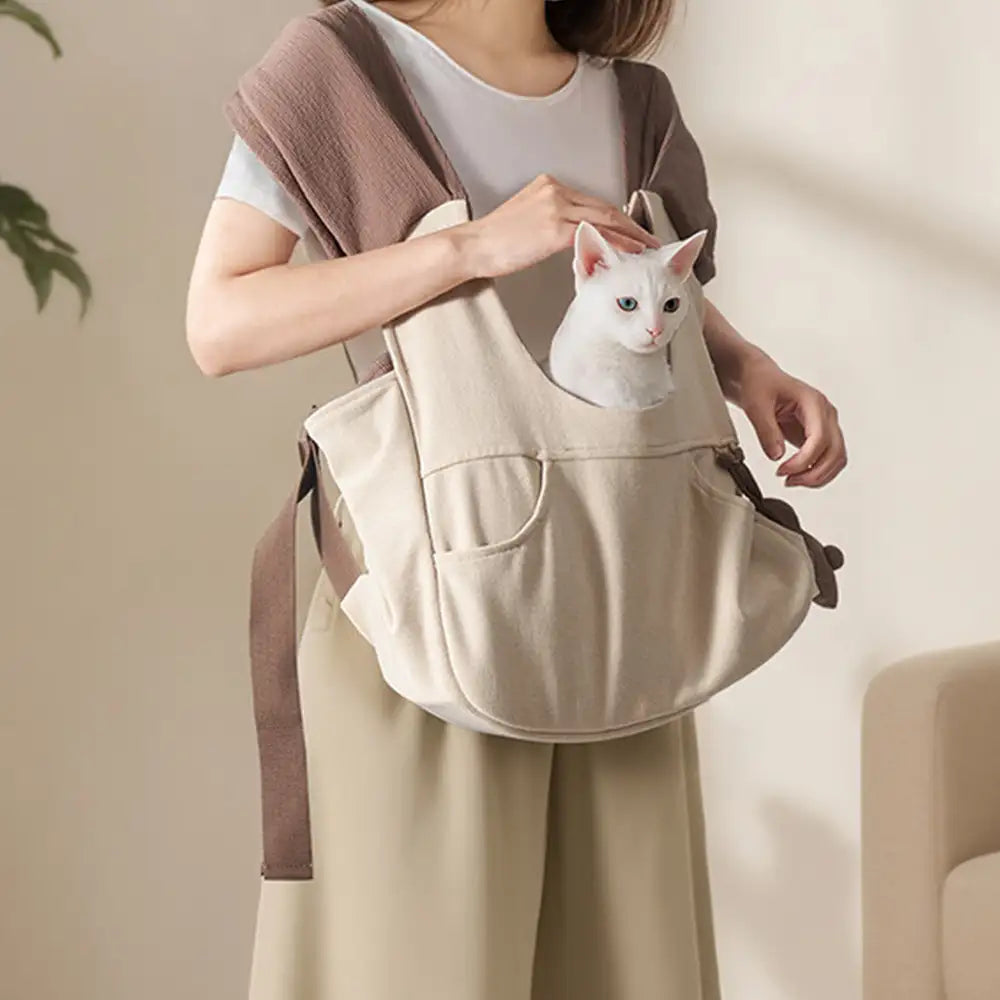 Versatile Pocket Portable Pet Front Backpack Cat Sling Chest Carrier