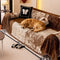 Vintage Botanical Jacquard Chenille Sofa Scratch-Resistant Sofa Cover