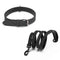 Ensemble de laisse de collier de chien de protection de cou souple en simili cuir vintage