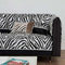 Wild Zebra Print Chenille Furniture Protector Sofa Cover