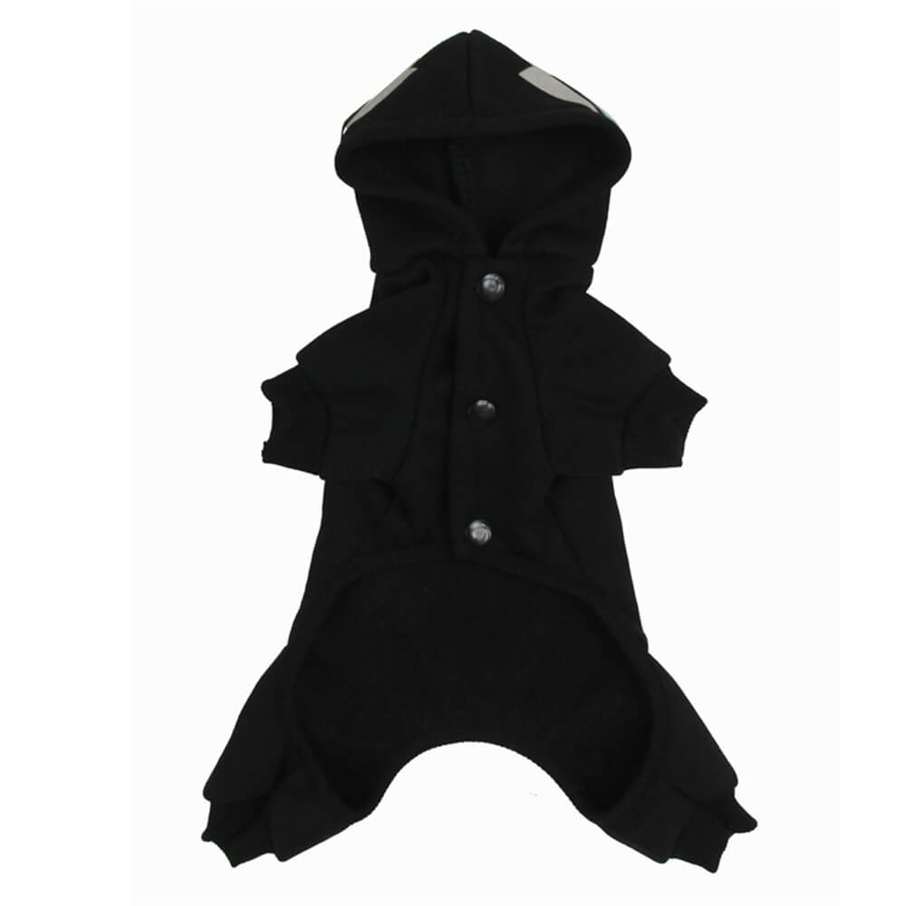 Halloween Puppy Skeleton Luminous Pet Hoodie | Glowing & Cozy