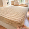 Plush Bubble Skin-Friendly Warm Fitted Sheet Mattress Cover