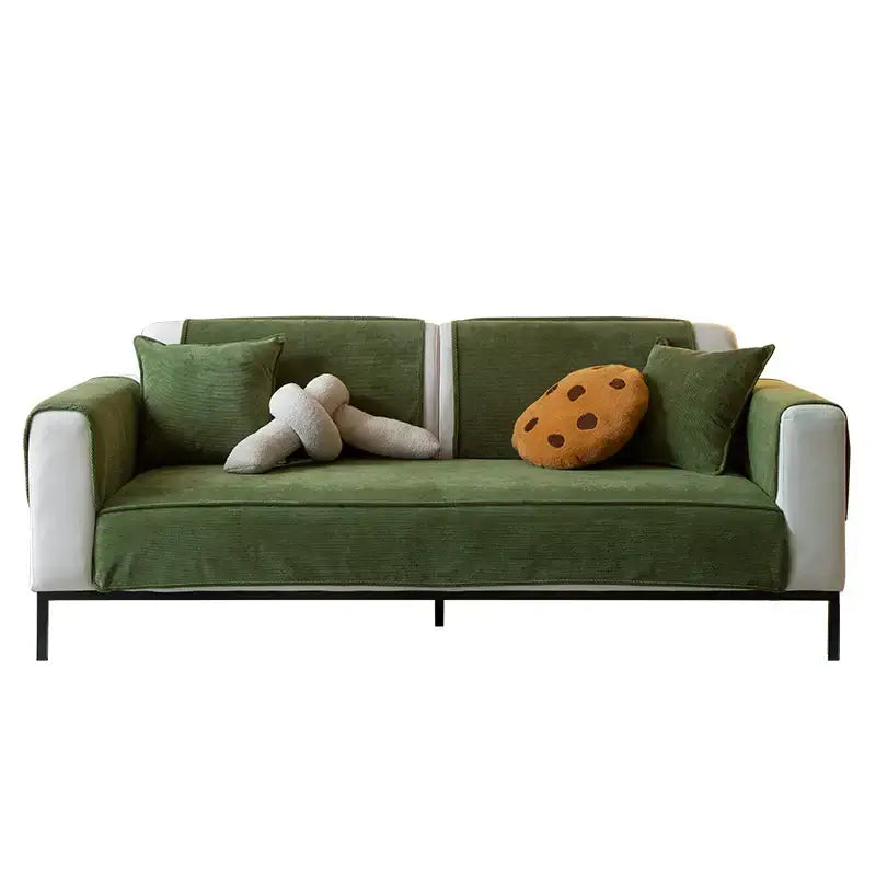 Chic Corduroy Sofa Protector Anti-slip Sofa Cover