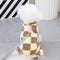 Checkered Fleece Dog Jacket – Bold Style and Warmth for Winter Walks