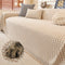 Puzzle Textured Chenille Scratch-Resistant Sofa Large Blanket Sofa Cover