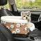 Flower Wool Fleece Dog Car Safety Seat Central Console Pet Car Seat - FUNNYFUZZY