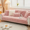 Cozy Plush Solid Colour Non-slip Sofa Cover