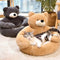 Cute Detachable Cuddle Bear Cat Bed
