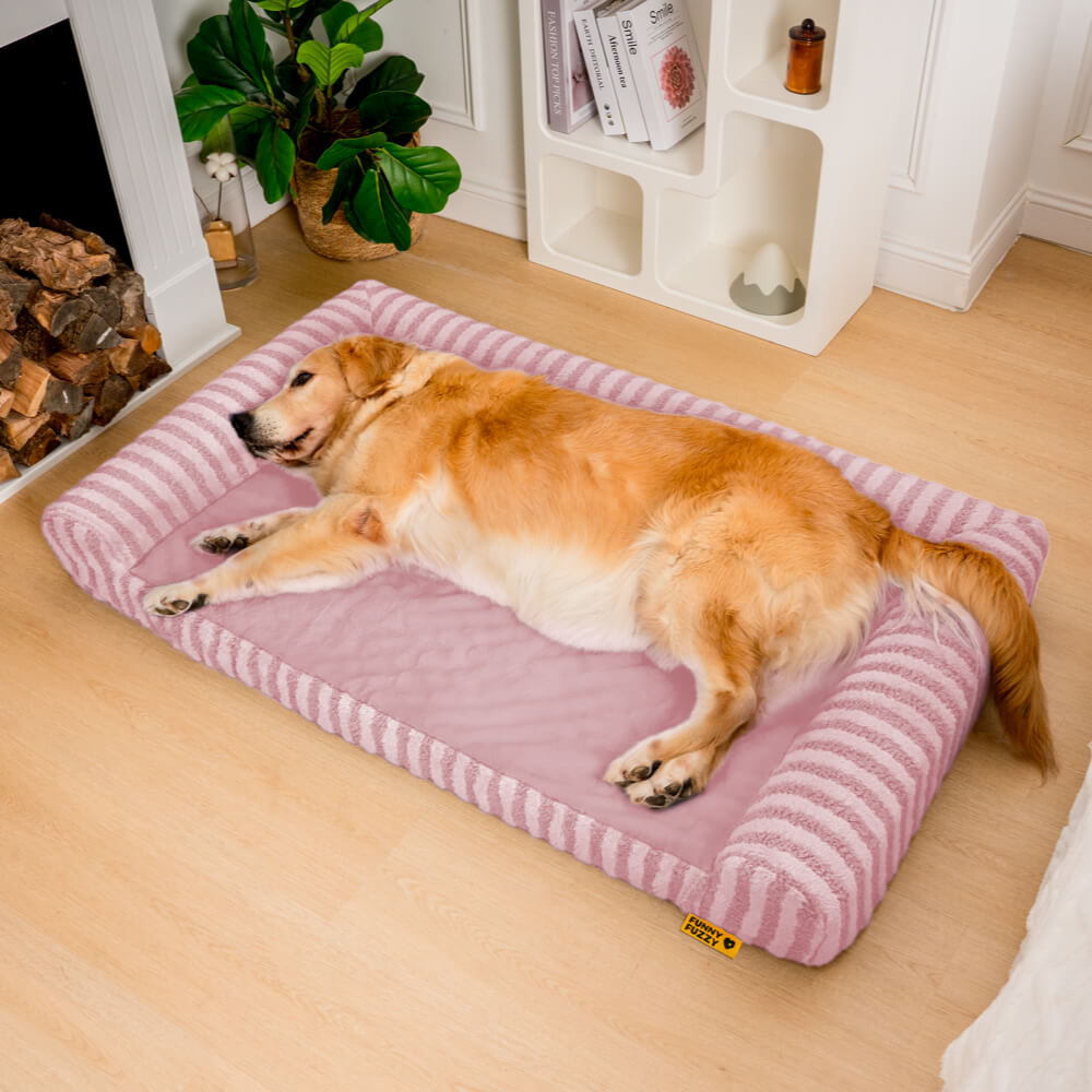 Calming Dog Beds for Anxiety Relief Cozy Plush FunnyFuzzy