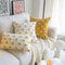 Sofa Pillow Embroidered Daisy Pillow