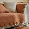 Fashion Leaf Trim Cotton Washable Sofa Cover