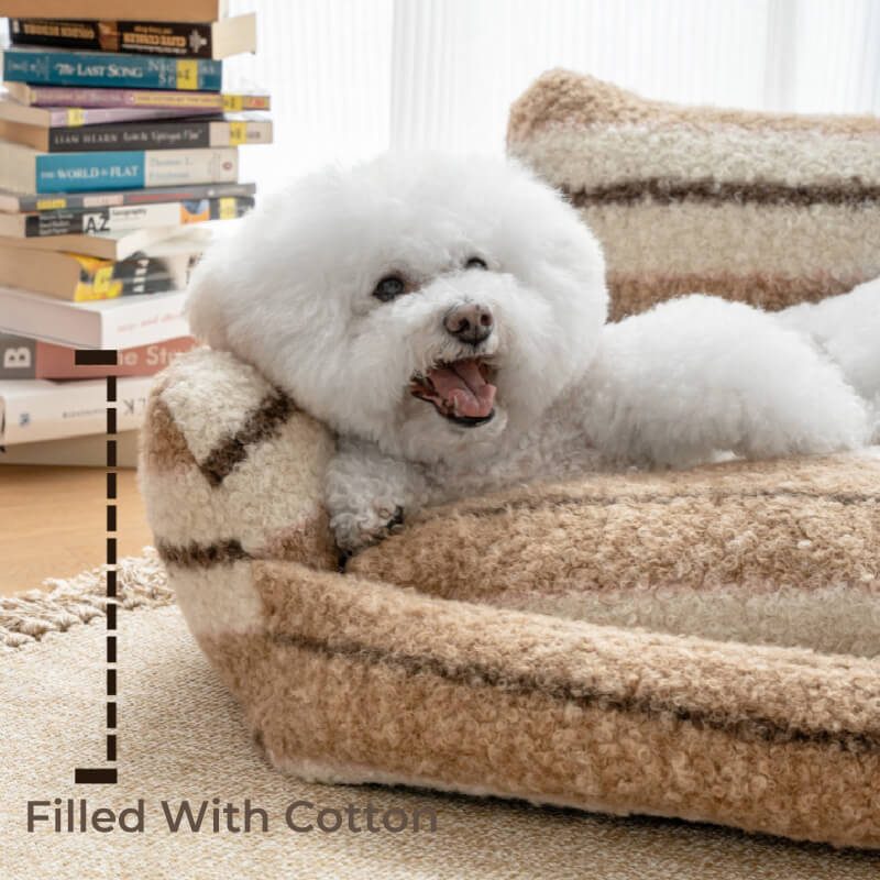 Canapé-lit confortable en peluche pour chien et chat Lazy Holiday