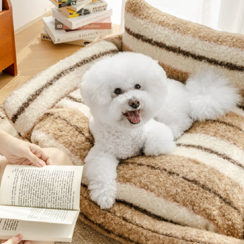 Lazy Holiday Plush Cozy Dog & Cat Sofa Bed