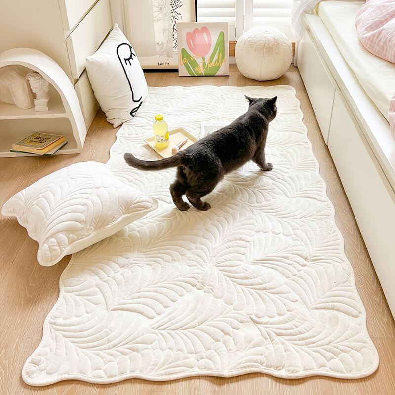 Leaf Cotton Mat Anti-scratch Protective Sofa Cover