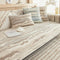 Plush Cream Comfort Furniture Protective Mat Sofa Cover