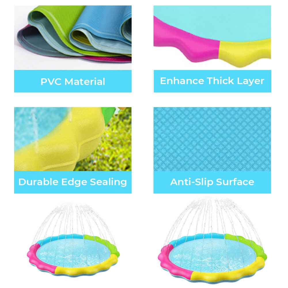Summer Outdoor Inflatable Splash Play Mat Dog Sprinkler Pad