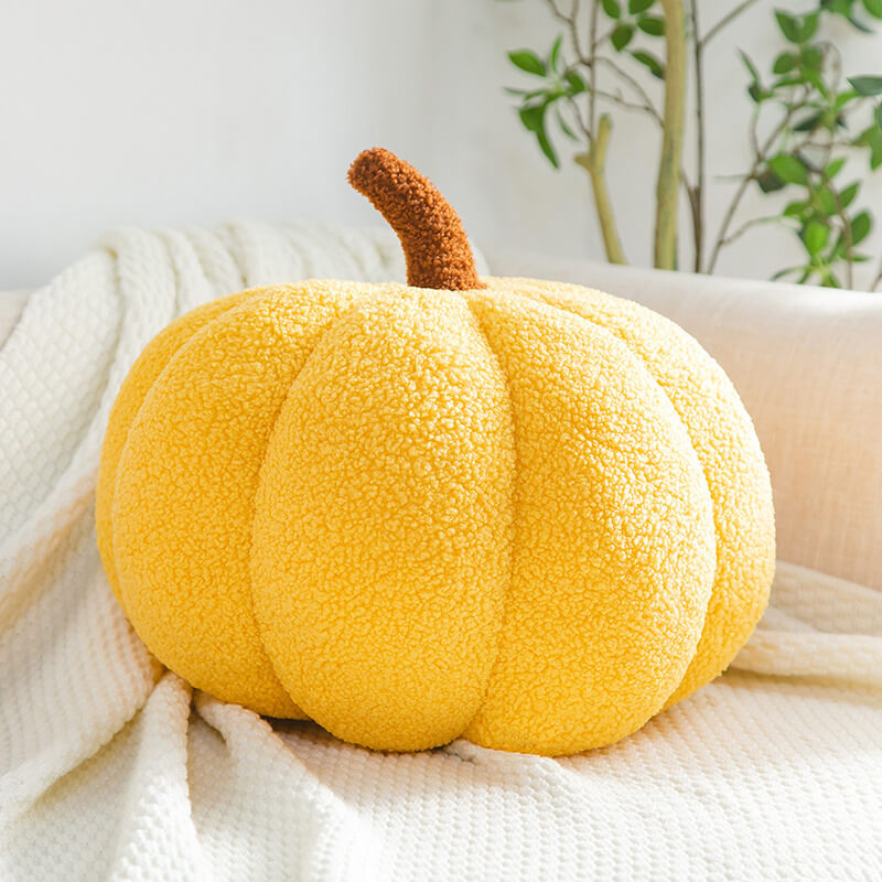 Teddy Fleece Pumpkin Pillow Sofa Pillow