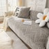 Warm Crystal Velvet Wheat Embroidery Non-Slip Sofa Cover