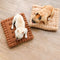 Biscuit Quilted Dog Bed - FUNNYFUZZY