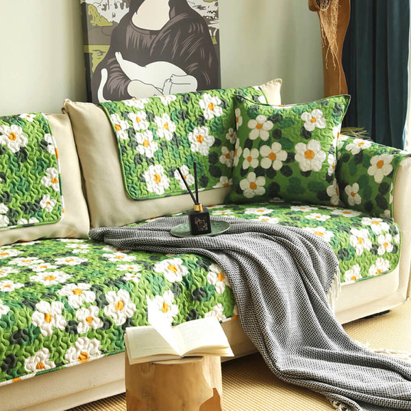 Housse de protection pour meubles, motif floral, anti-rayures, super douce