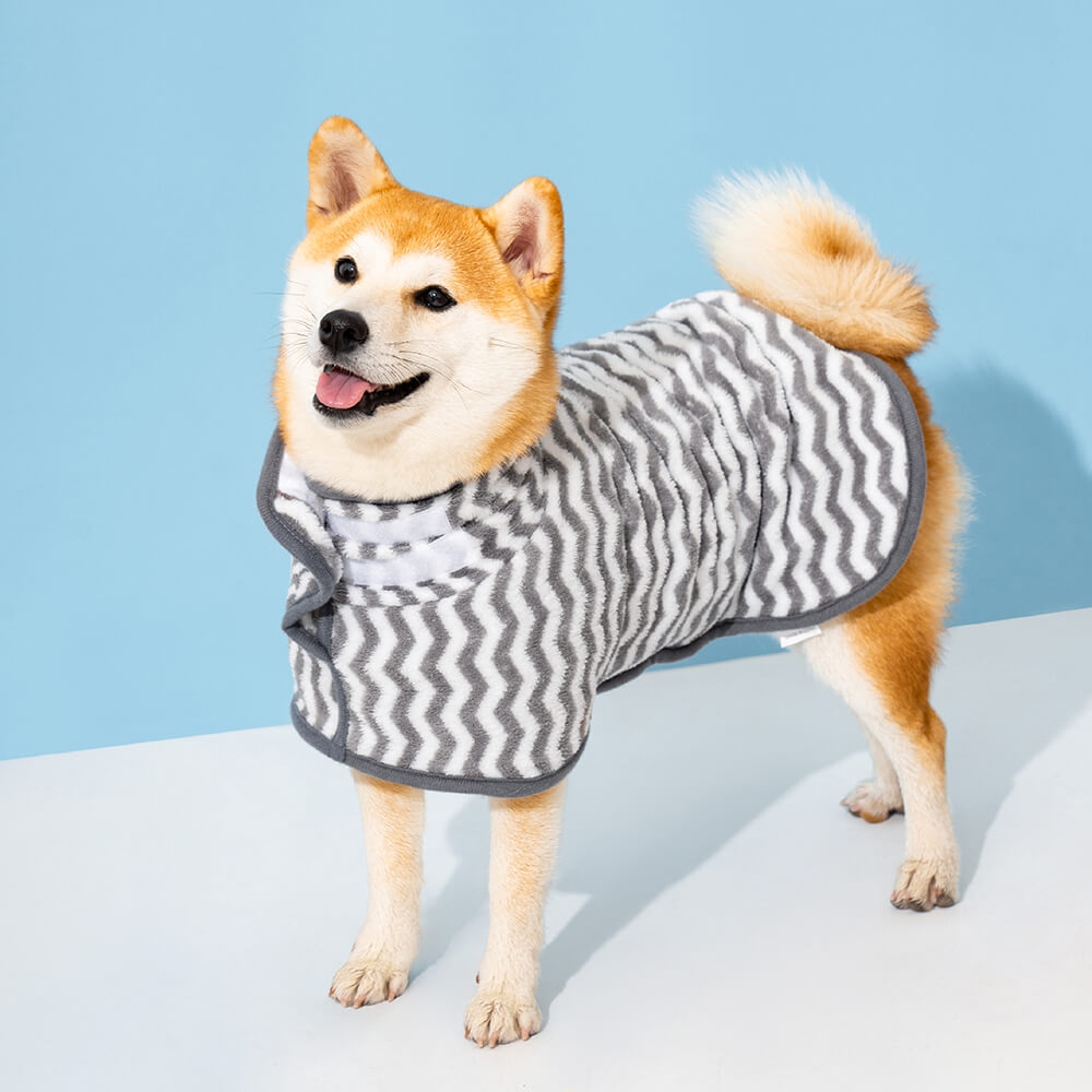 Serviette de bain ultra absorbante pour chien, veste anti-anxiété pour chien